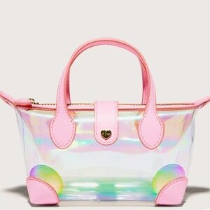 Stoney Clover Lane Pink Iridescent Transparent Bag